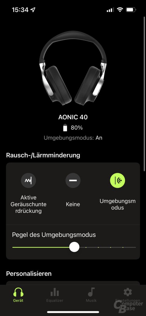 ShurePlus-Play-App mit Shure Aonic 40