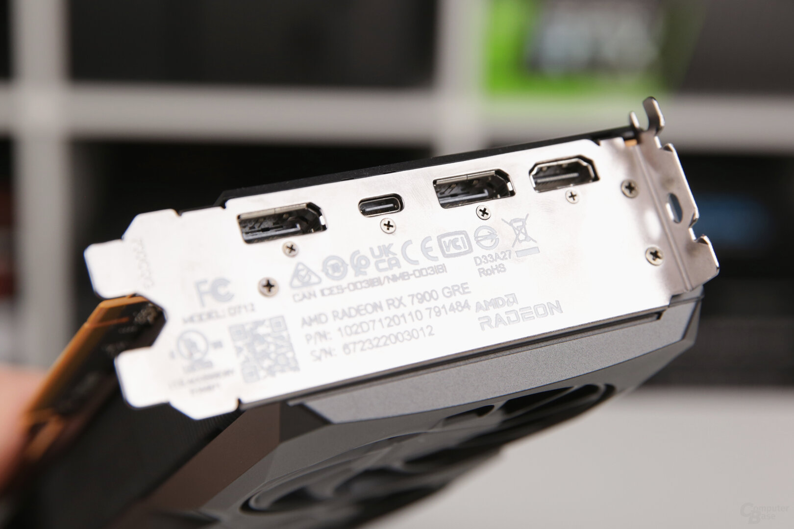 Anschlüsse der AMD Radeon RX 7900 GRE