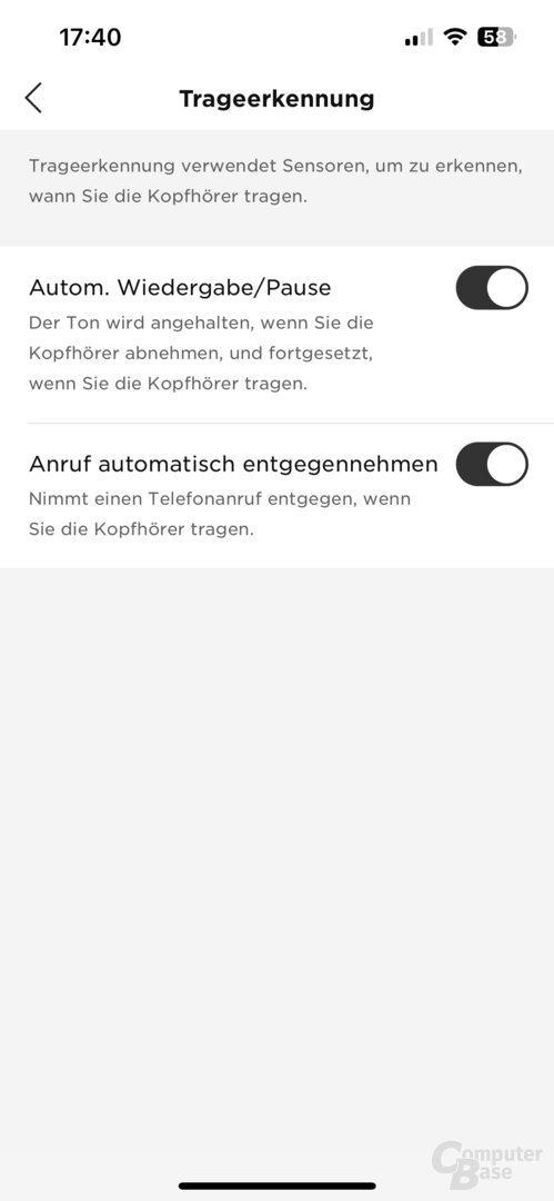 Bose-Music-App mit den QuietComfort Ultra Kopfhörern