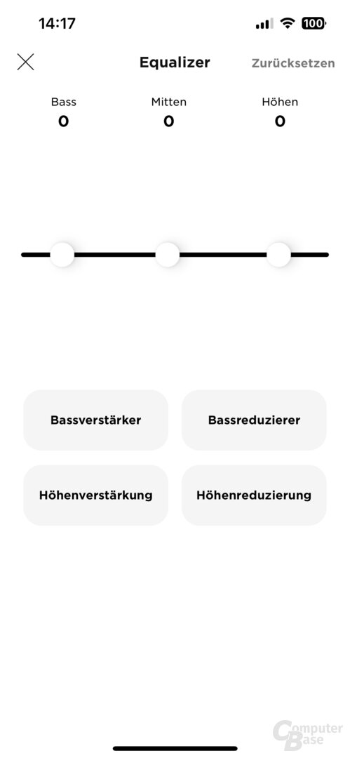 Funktionen der QC Ultra Earbuds in der Bose-Music-App