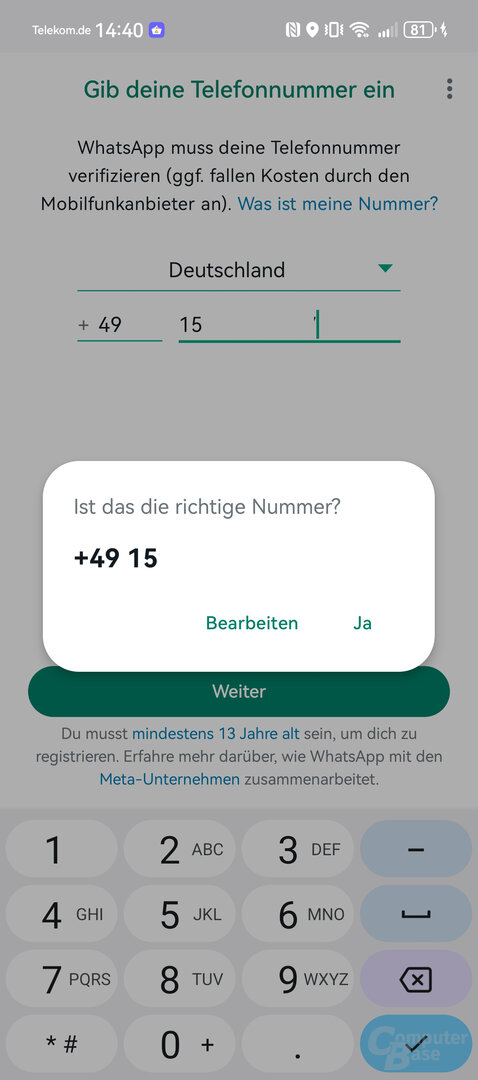 WhatsApp auf dem Huawei Pura 70 Ultra einrichten