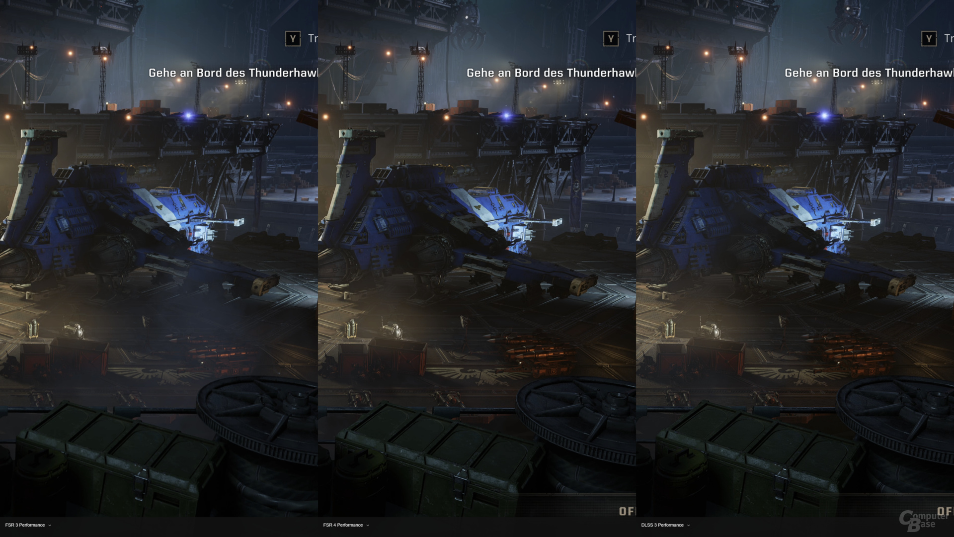 AMD FSR 3.1 vs. FSR 4 vs. DLSS 3 – Space Marine 2
