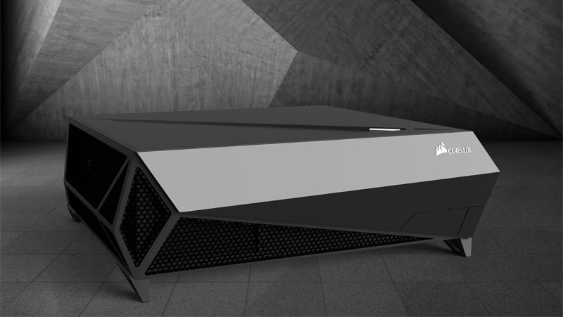 Corsair Bulldog: HTPC-Gehäuse für 4K-Hardware mit Netzteil und Kühler