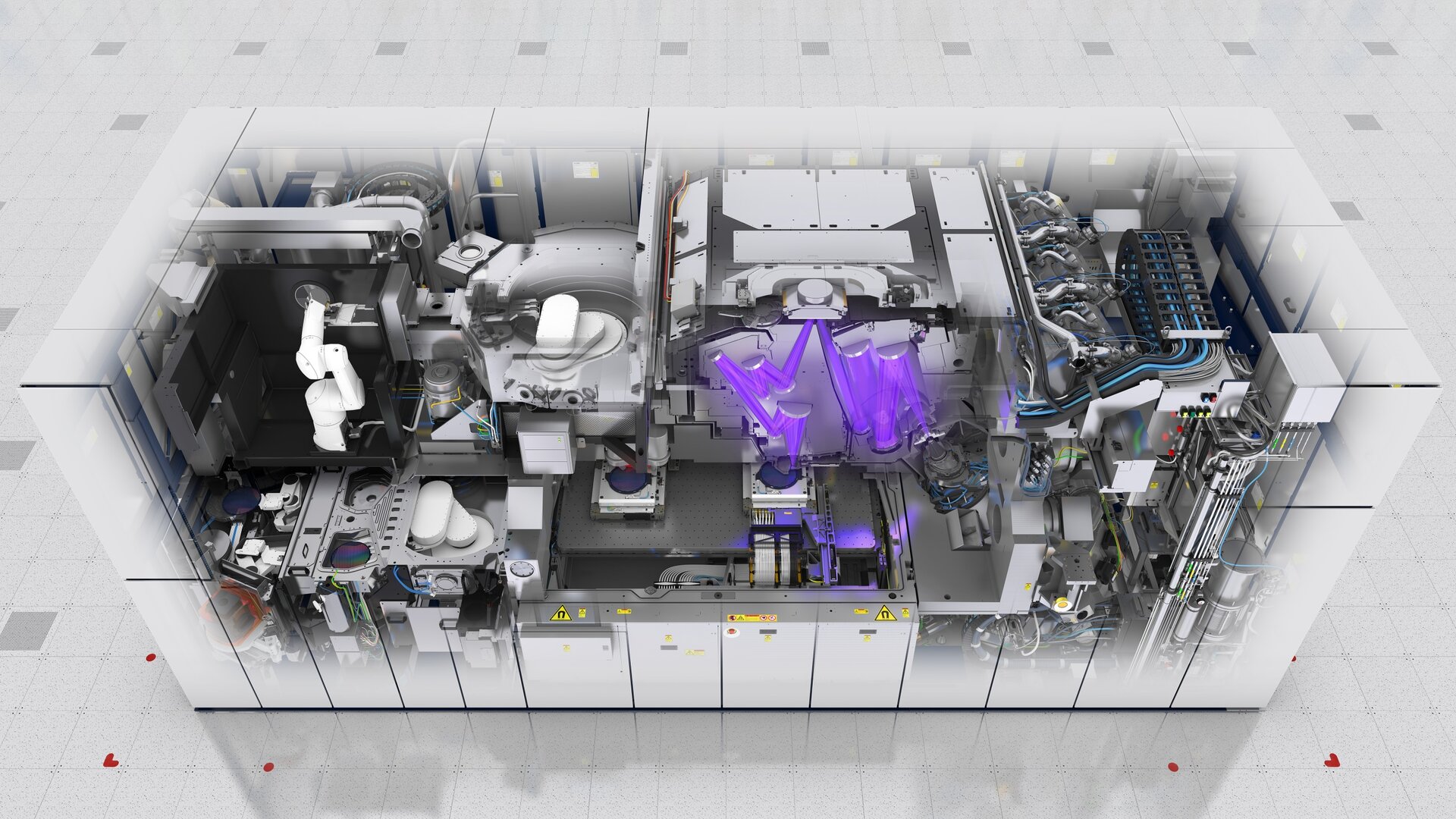 Bild ins Innere der ASML NXE:3400B