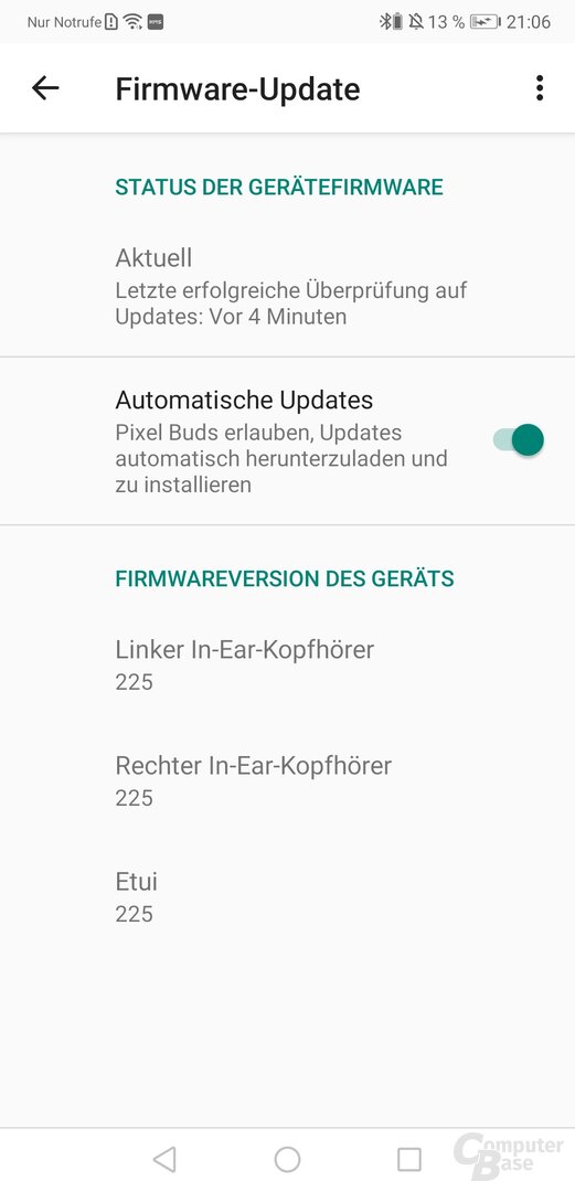 Integration der Google Pixel Buds in Android